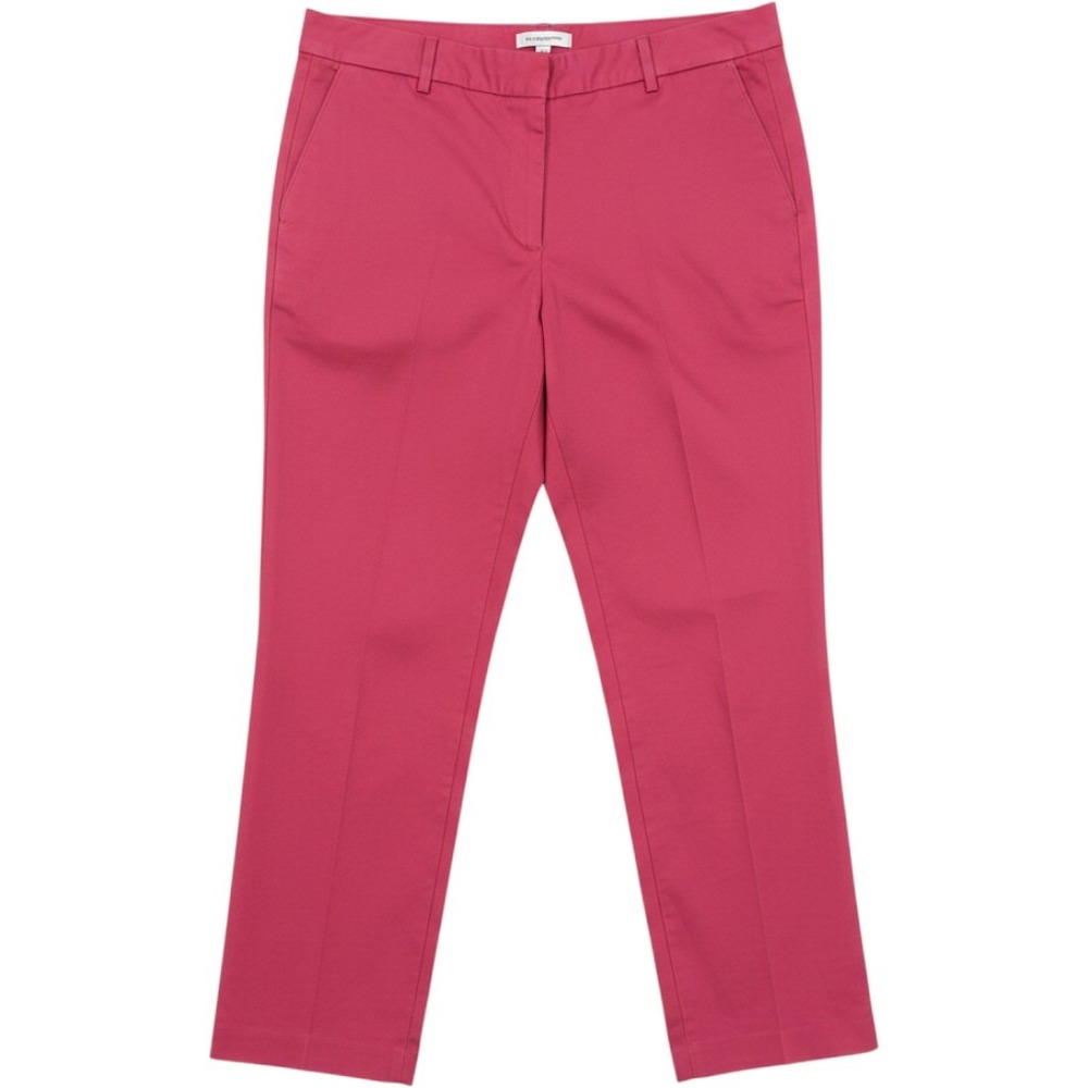 Liz Claiborne Emma Pants Women 18 Pink‎ Cropped Stretch Chino Barbiecore Office